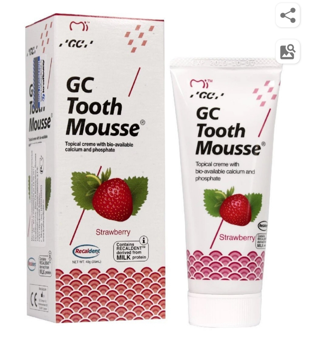 Гель для зубов GC Tooth Mousse, клубника фото