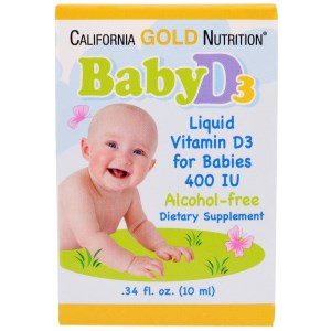 Витамины для детей California Gold Nutrition D3 в каплях фото
