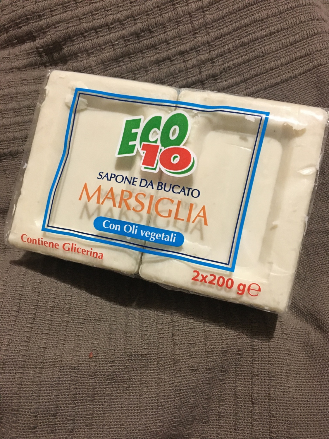 Хозяйственное мыло с глицерином Eco Marsiglia con oli vegetali | отзывы