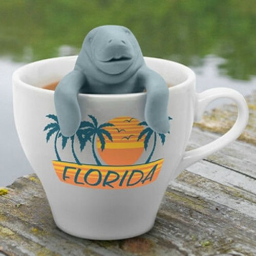 Силиконовый фильтр (ситечко для чая) AliExpress 1Pcs Manatee Infuser .