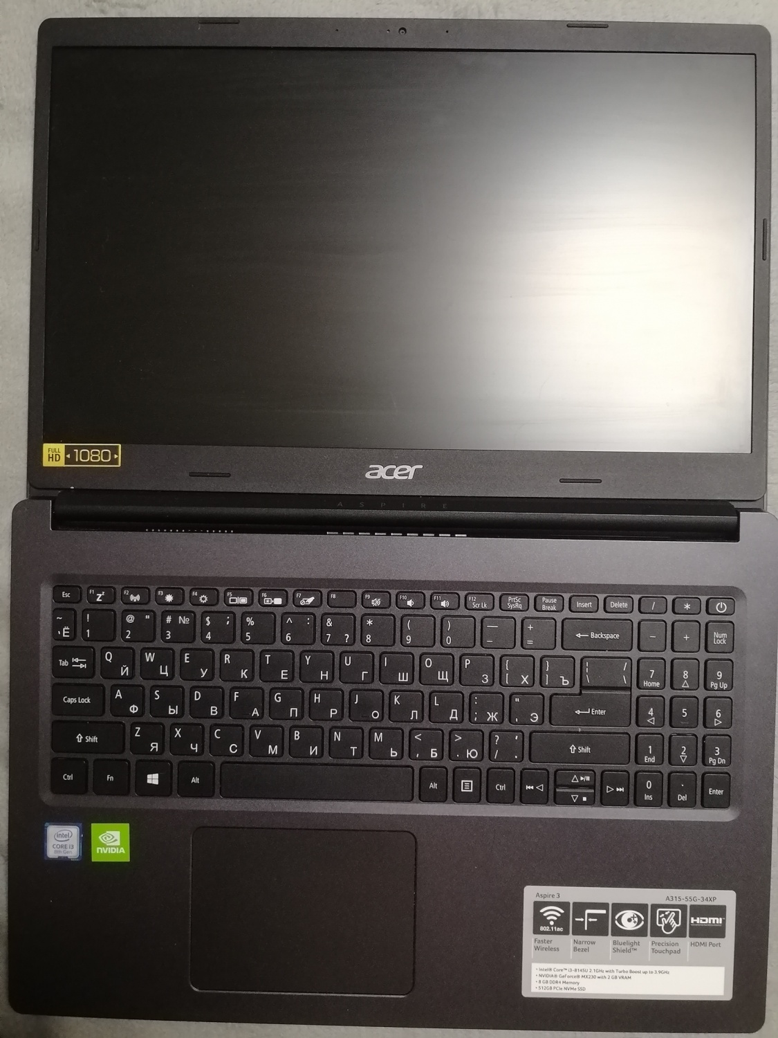 Ноутбук Acer Aspire 3 A315-55G-34XP - «Вполне себе игровой ноутбук!» |  отзывы