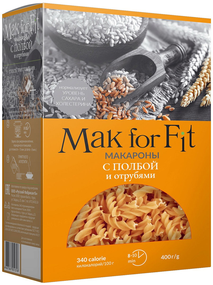 Макароны из полбы Makforfit Макароны с полбой и отрубями mak for fit -  «Вкусные и полезные макароны» | отзывы