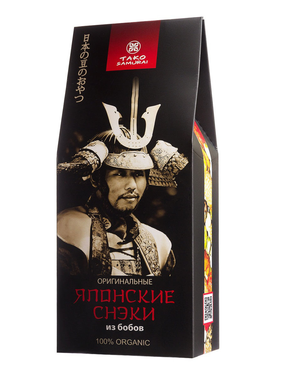 Снэки TAKO SAMURAI Японские крекеры Бобовый микс с восточными вкусами ...