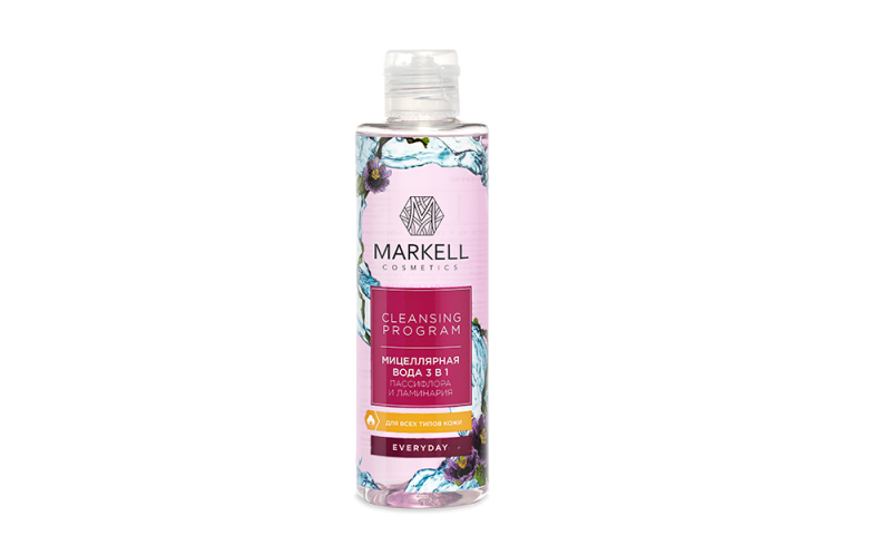 Мицеллярная вода Markell Cleansing Program 3 в 1 Пассифлора и ламинария ...
