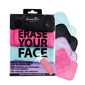 Многоразовые салфетки для снятия макияжа Erase Your Face By Danielle  фото