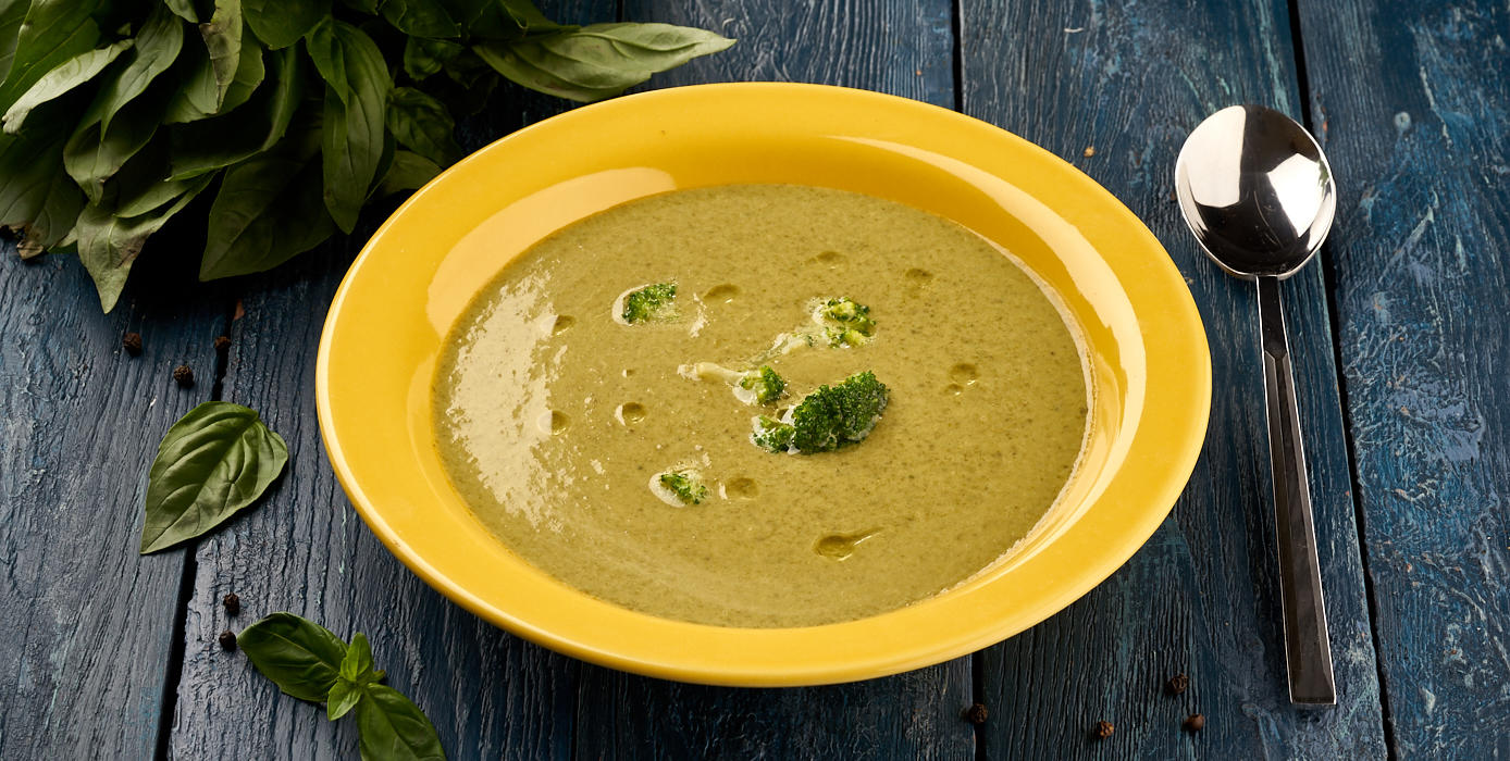 Куриный крем-суп с овощами