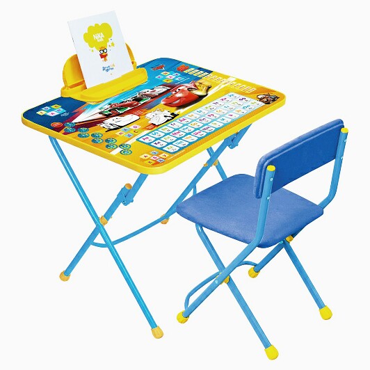 Комплект детской мебели стол и стул тачки
