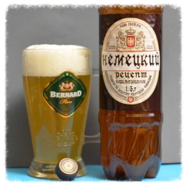 Пиво Чешский рецепт Живое светлое 5.0% 1.3л