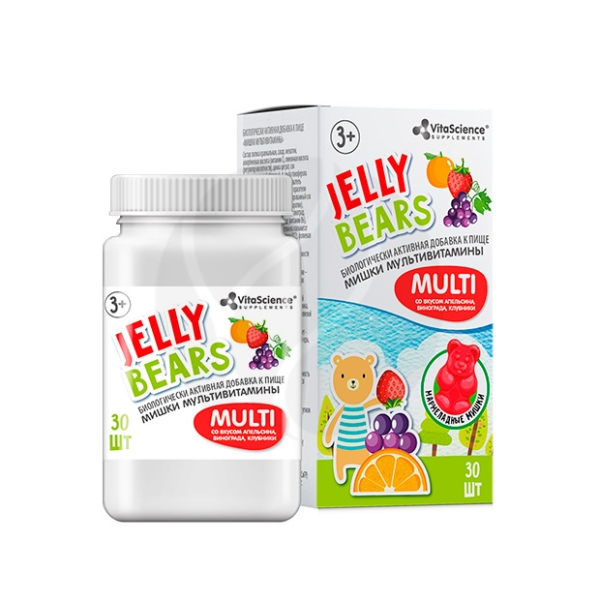 Витамины Vitascience Jelly Bears Мишки мультивитамины | отзывы