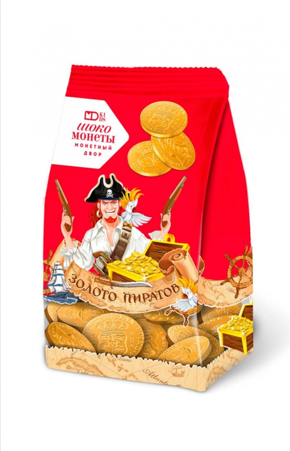 Шоколадные монеты Монетный двор Мешочек "Золото пиратов" - «Вкусный ...