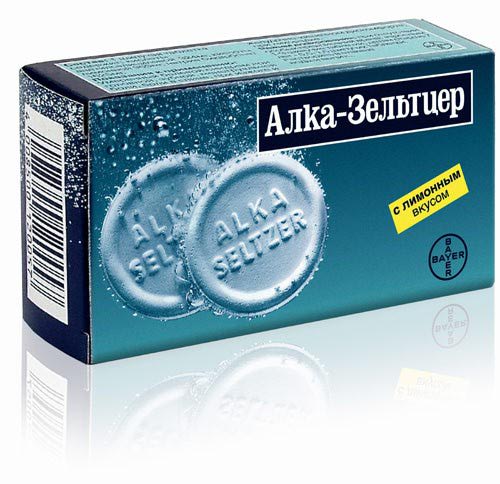 Шипучие таблетки Алка-Зельтцер (Alka-Seltzer) фото