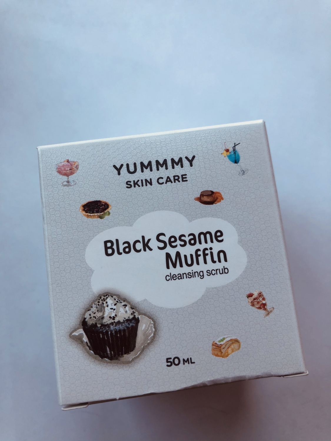 Скраб для лица Yummy skin care Black Sesame muffin cleansing scrub | отзывы