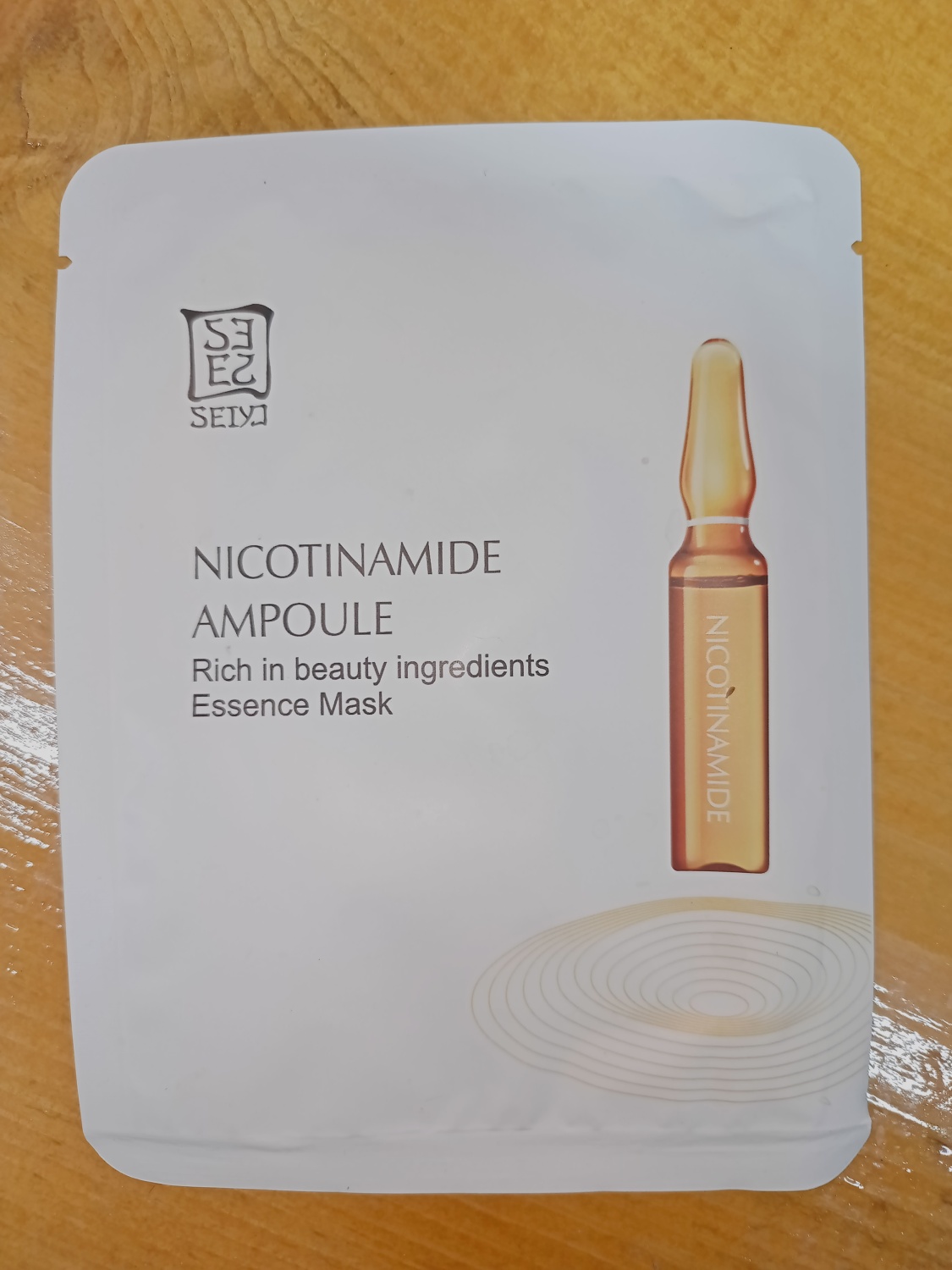 Тканевая маска для лица Seiyo ,ампульная с никотинамидом NICOTINAMIDE  AMPOULE, 25 г. - «Тканевая маска для лица Seiyo, ампульная с никотинамидом  NICOTINAMIDE ....всё было отлично до того момента, пока я не разобралась