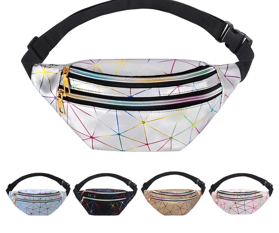 geometric waist bag