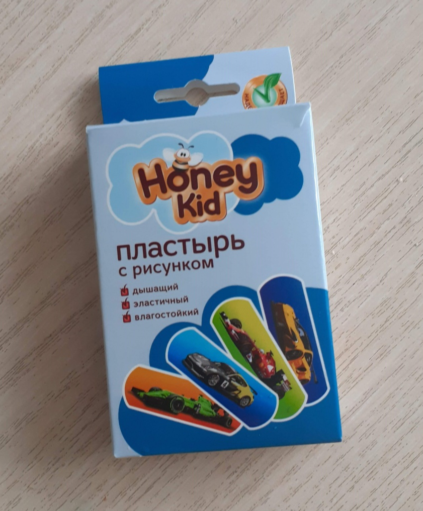 Пластырь honey kid с рисунком 20шт