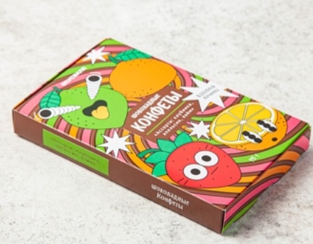 Шоколадные конфеты ВкусВилл / Избёнка  «Ассорти: клубника, апельсин, лайм» фото