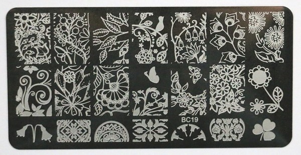 Пластина для стемпинга Aliexpress All Leaves Large Designs Nail Art Stamp Template Image Plate BC 11-20 12 x 6cm фото