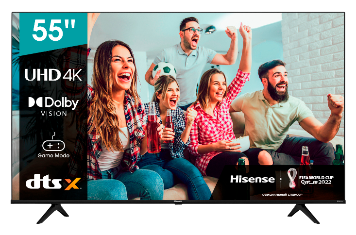 Телевизор LED Hisense 55A6K Smart TV 4K – купить недорого с диагональю 55  дюйм в Оренбурге