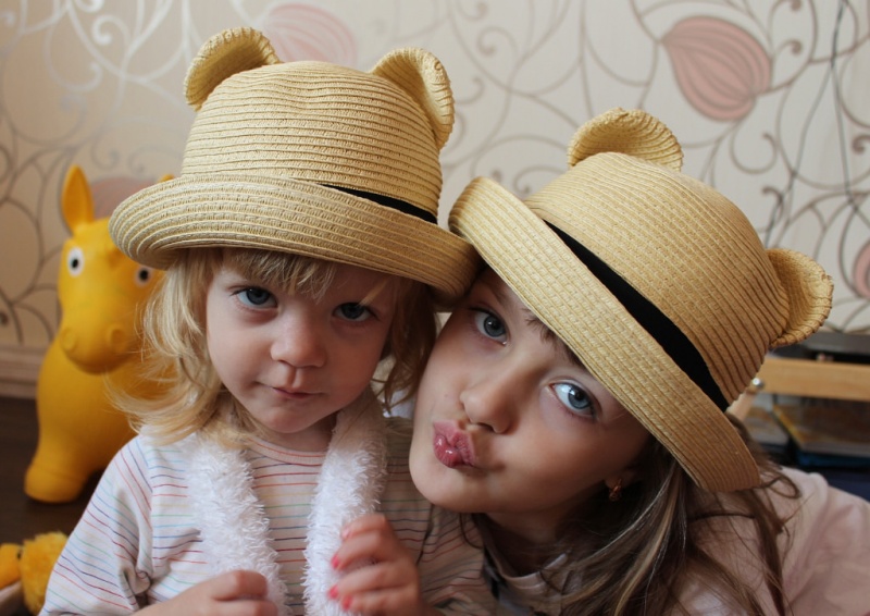 Соломенная шляпка для девочки