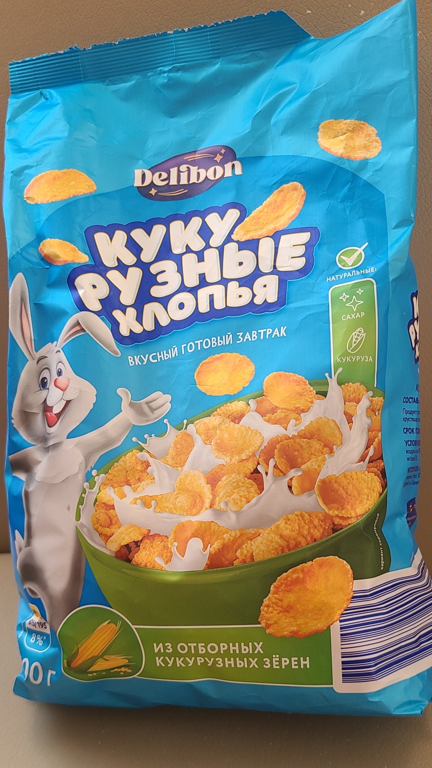 Кукурузные хлопья Delibon 500 г, из отборных кукурузных зерен | отзывы