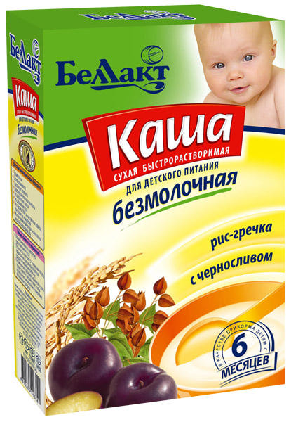 Каша Беллакт безмолочная рис-гречка с черносливом - «Кашка неплоха ...