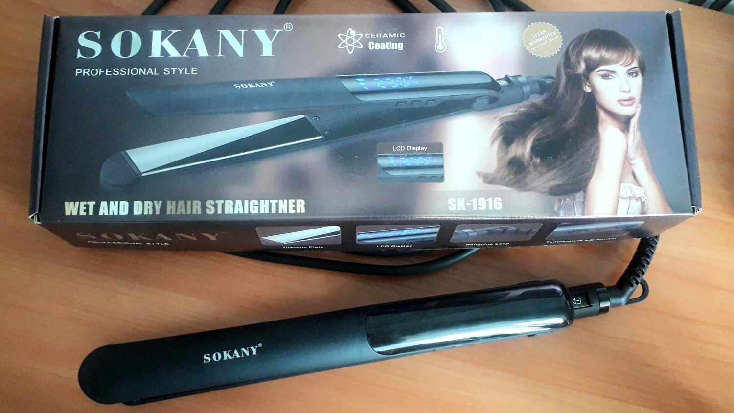 Утюжок для волос Sokany SK-1916 Professional Style  фото