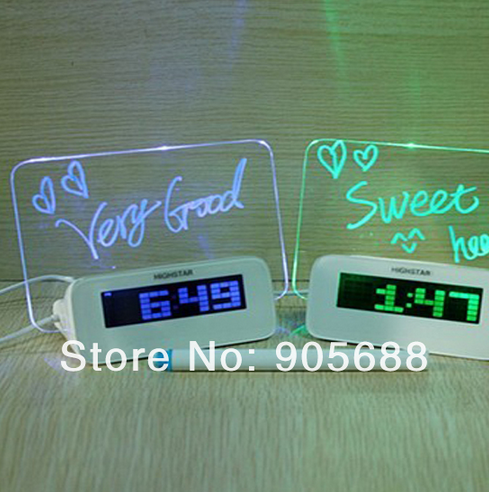 Часы-будильник Aliexpress Luminous Forum Digital Alarm Clock with 4-Port USB-Hub LCD Calendar фото