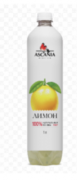 Напиток газированный безалкогольный Ascania Лимон 1 литр | отзывы