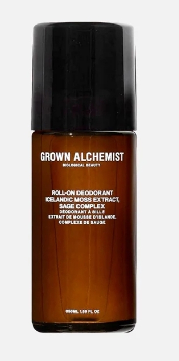 Роликовый дезодорант GROWN ALCHEMIST roll-on deodorant icelandic moss  extract, sage complex | отзывы