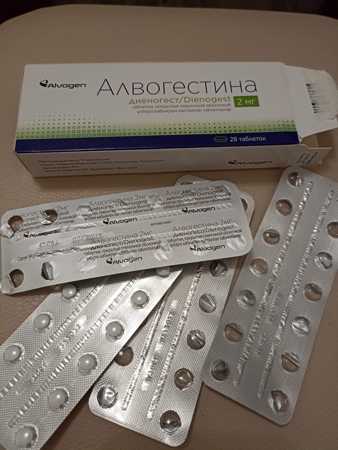 Гормональные препараты Alvogen Алвогестина | отзывы