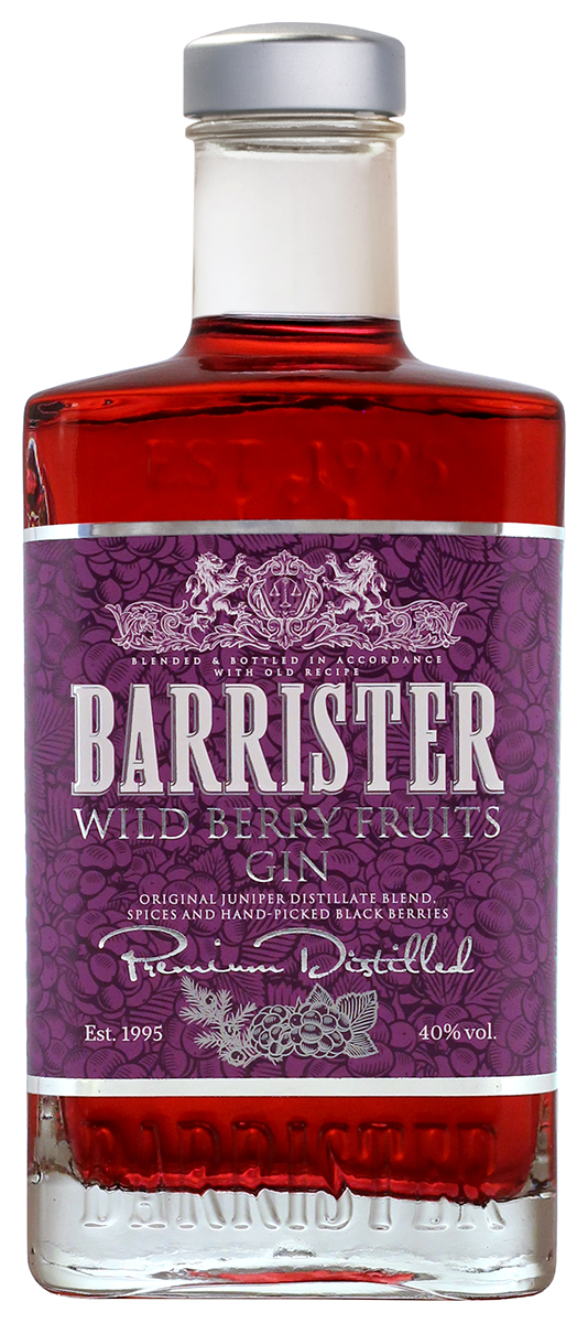 Barrister gin. Джин Барристер с ягодами.