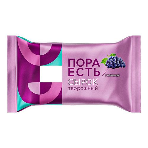 Сырок творожный РостАгроКомплекс «Пора есть» с изюмом | отзывы