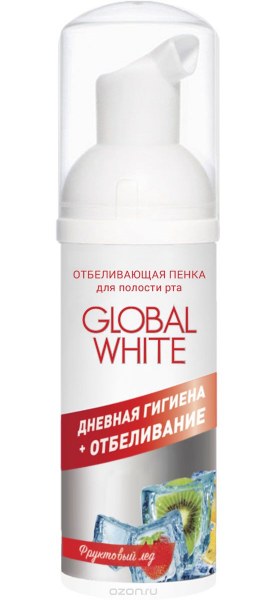 Пенка для полости рта Global White отбеливающая, 50 мл, доставка из Екатеринбурга