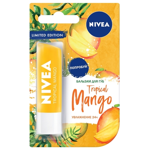 Бальзам для губ NIVEA Tropical mango Тропический манго  фото