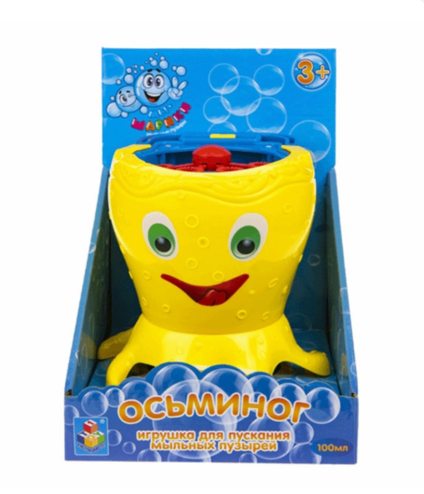 Игрушка 1Toy Осьминог для пускания мыльных пузырей | отзывы