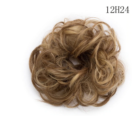 Пучки и шиньоны Aliexpress S-noilite Synthetic Hair Chignons Elastic Scrunchie Hair Extensions Ribbon Ponytail Hair Clip Bundles Hairpieces Donut Buns фото