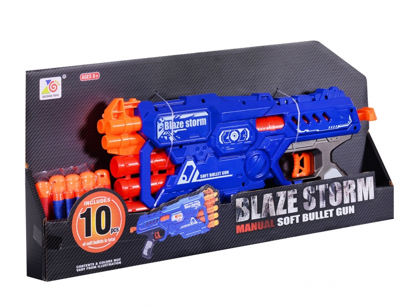 Blaze Storm Бластер Manual Soft Bullet Gun фото