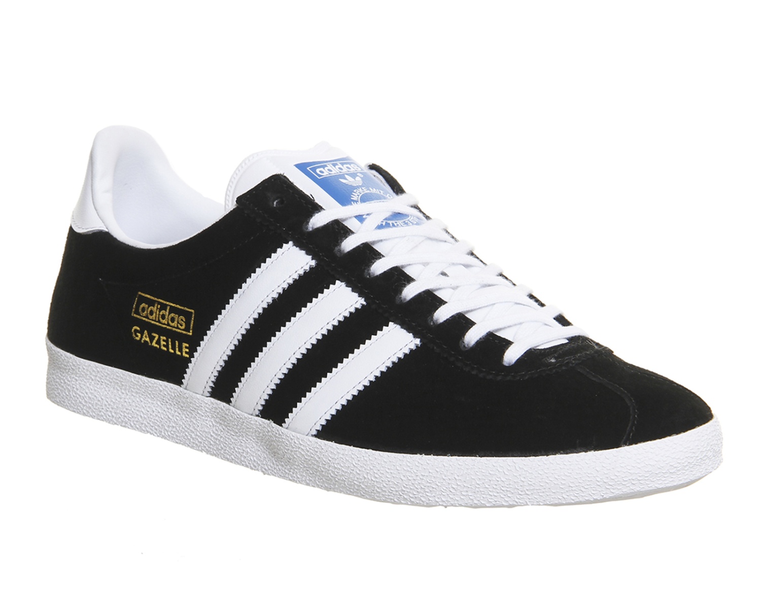adidas Originals Gazelle Foundation (Core Black/White/Gold Metallic) Men's Tenni