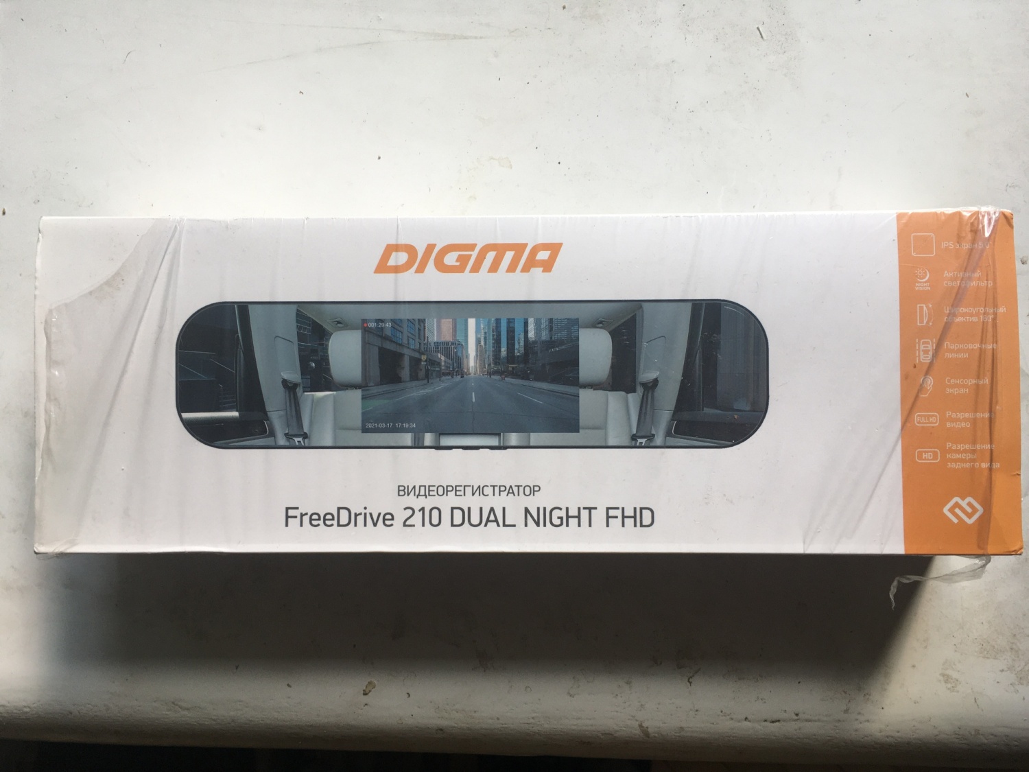 видеорегистратор digma freedrive 404 mirror dual установка камеры заднего вида