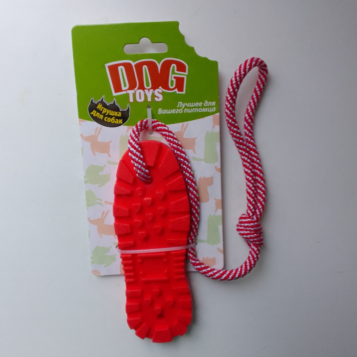 Игрушка для собак Dog toys Подошва на верёвке | отзывы