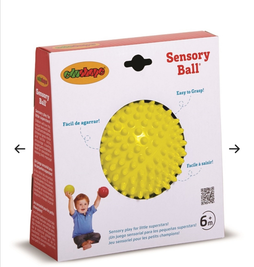 Ebushape Сенсорный мяч с шипами Sensory Ball Yellow - «Массажный мячик-ёж  из шведского ИМ ru.babyshop.com Играть с новорожденным можно уже с первых  недель жизни! » | отзывы