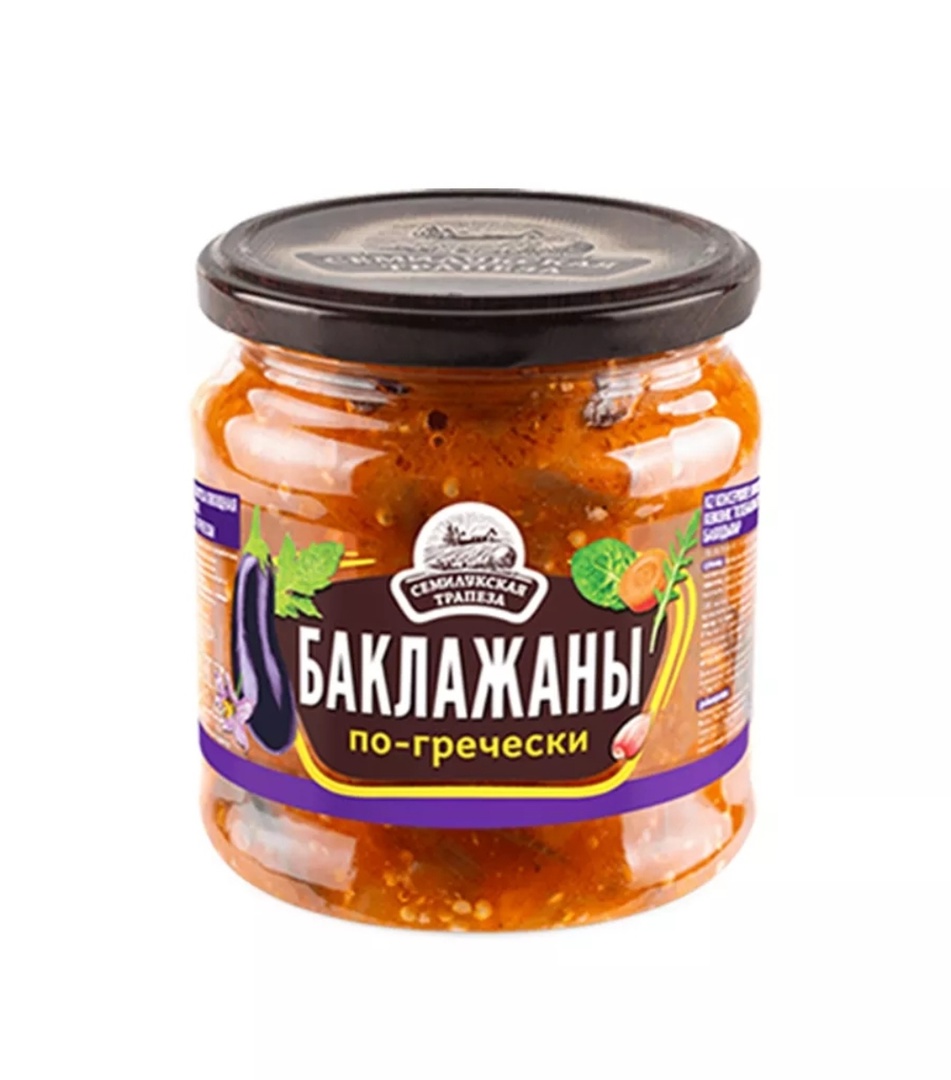 Закуска Семилукская трапеза Баклажаны по гречески - «На мой вкус слишком  крупная нарезка, но понравился чесночек, который придал закуске пикантности  » | отзывы