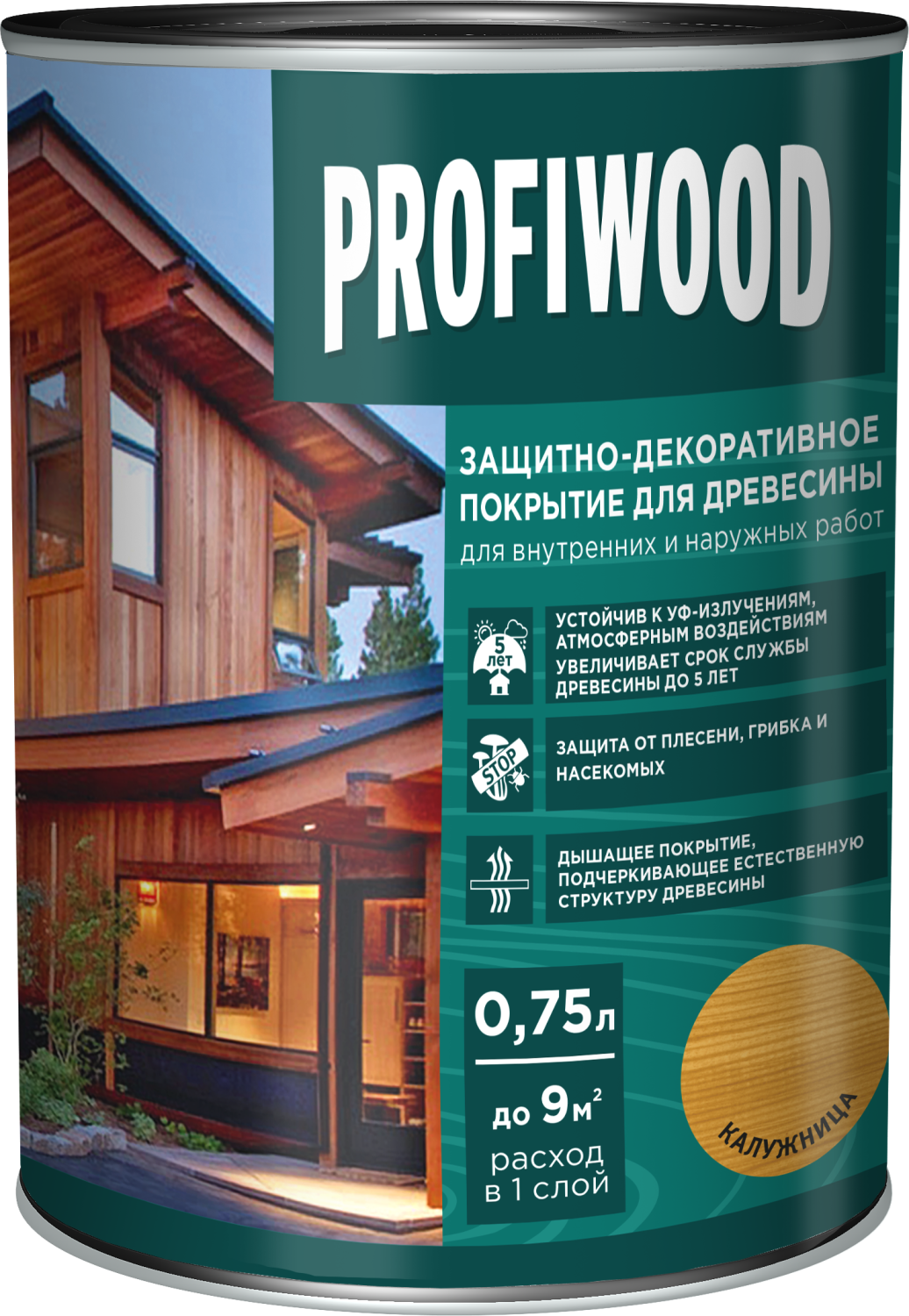 Защитно-декоративное покрытие для древесины PROFIWOOD | отзывы