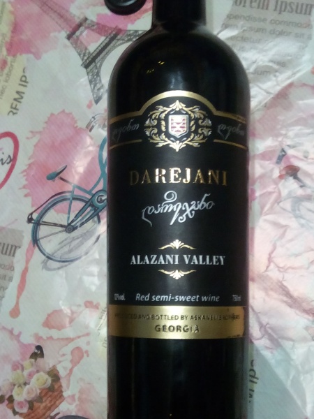 Вино красное полусладкое Асканели DAREJANI "Алазанская долина" | отзывы