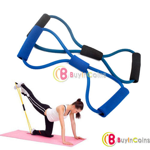Эспандер Buyincoins Resistance Bands Tube Workout Exercise for Yoga 8 Type