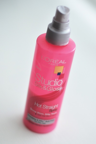 Термозащитное средство L'Oreal Paris Loreal studio Silk&Gloss Hot straight  spray | отзывы