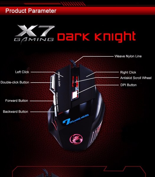 Проводная мышь с подсветкой Aliexpress Professional Wired Gaming Mouse ...