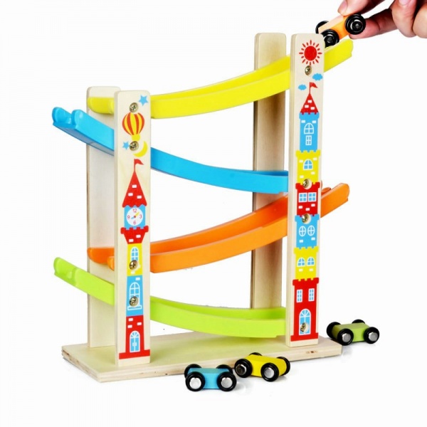 wooden car toy set