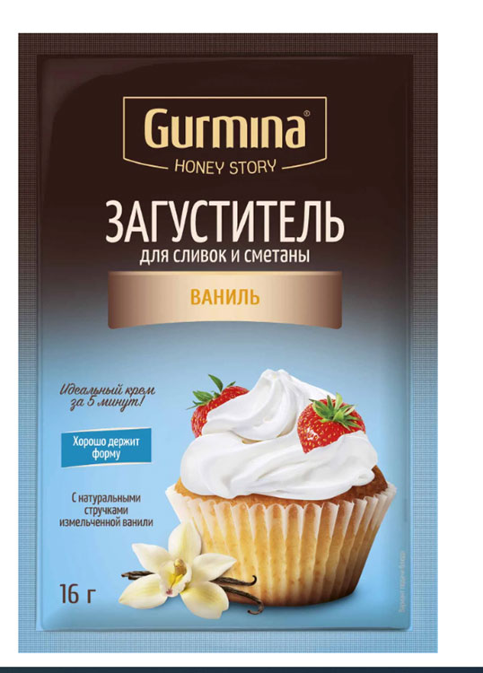 Загуститель для сливок и сметаны “Gurmina” Ваниль | отзывы