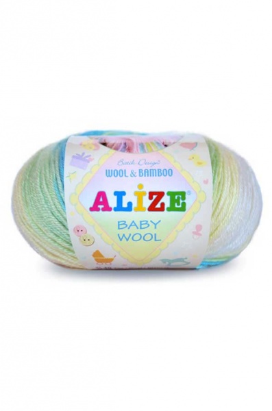 Пряжа Ализе Бейби Вул (Alize Baby Wool) 60 чёрный (Турция)